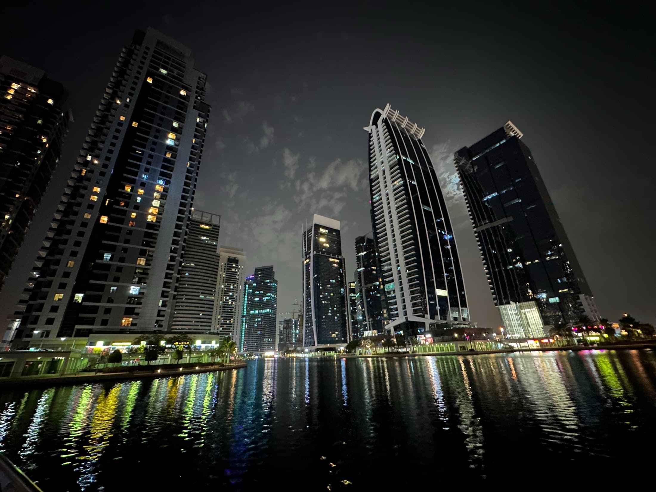 JLT at Night (Jumeirah Lakes Towers, home of the Dubai Diamond Exchange) JLT at Night (Jumeirah Lakes Towers, home of the Dubai Diamond Exchange)